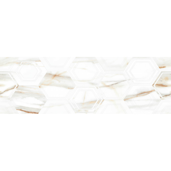 Keros Ardenza Hexa Mate 30×90 λευκό ανάγλυφο ματ πλακάκι τοίχου